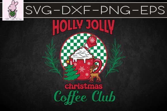 Christmas Coffee Club Merry SVG