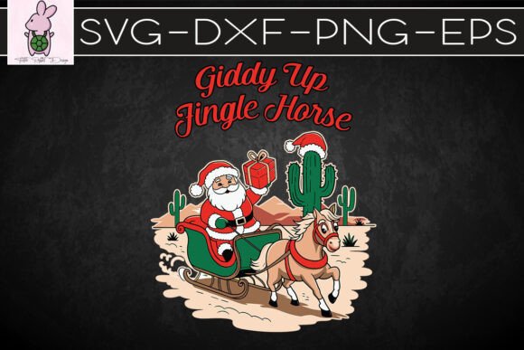 Giddy Up Jingle Horse Merry Xmas SVG