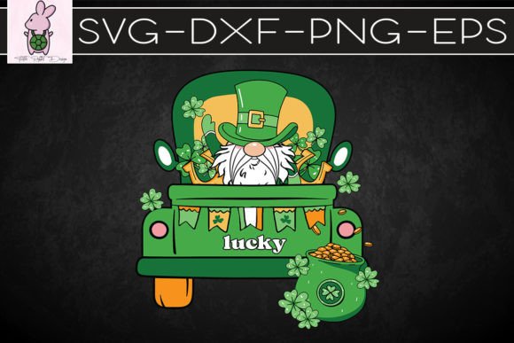 Gnome Truck St Patrick SVG