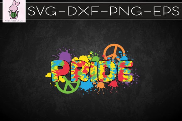 Hippie Pride Tie Dye LGBT SVG