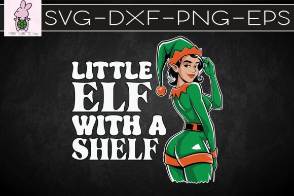 Little Elf with a Shelf Christmas SVG
