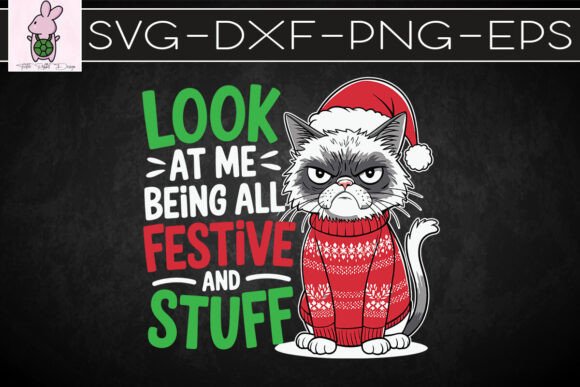 Looking at Me Being Festive Stuff SVG