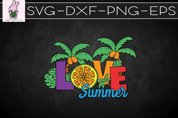 Love Summer Palm Summer Vibes SVG