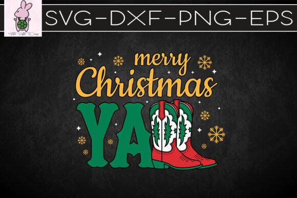 Merry Cowboy Christmas Western SVG