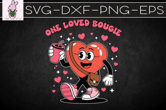 One Loved Bougie Pink Heart SVG