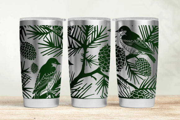 Pinecone 30oz 20oz Laser Tumbler Wrap