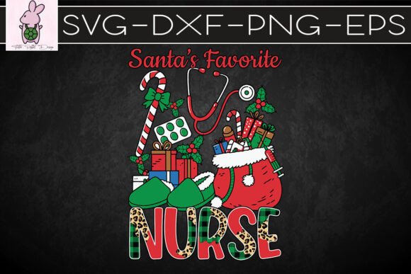 Santa’s Favorite Nurse Merry Xmas SVG