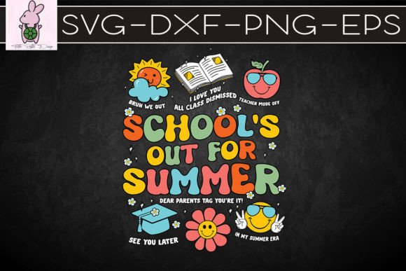 Schools Out for Summer Graduation SVG
