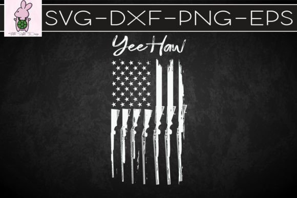 Western Yee Haw American Flag SVG
